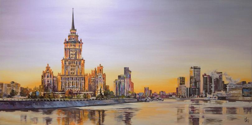 Закат на Краснопреснецкой набережной
